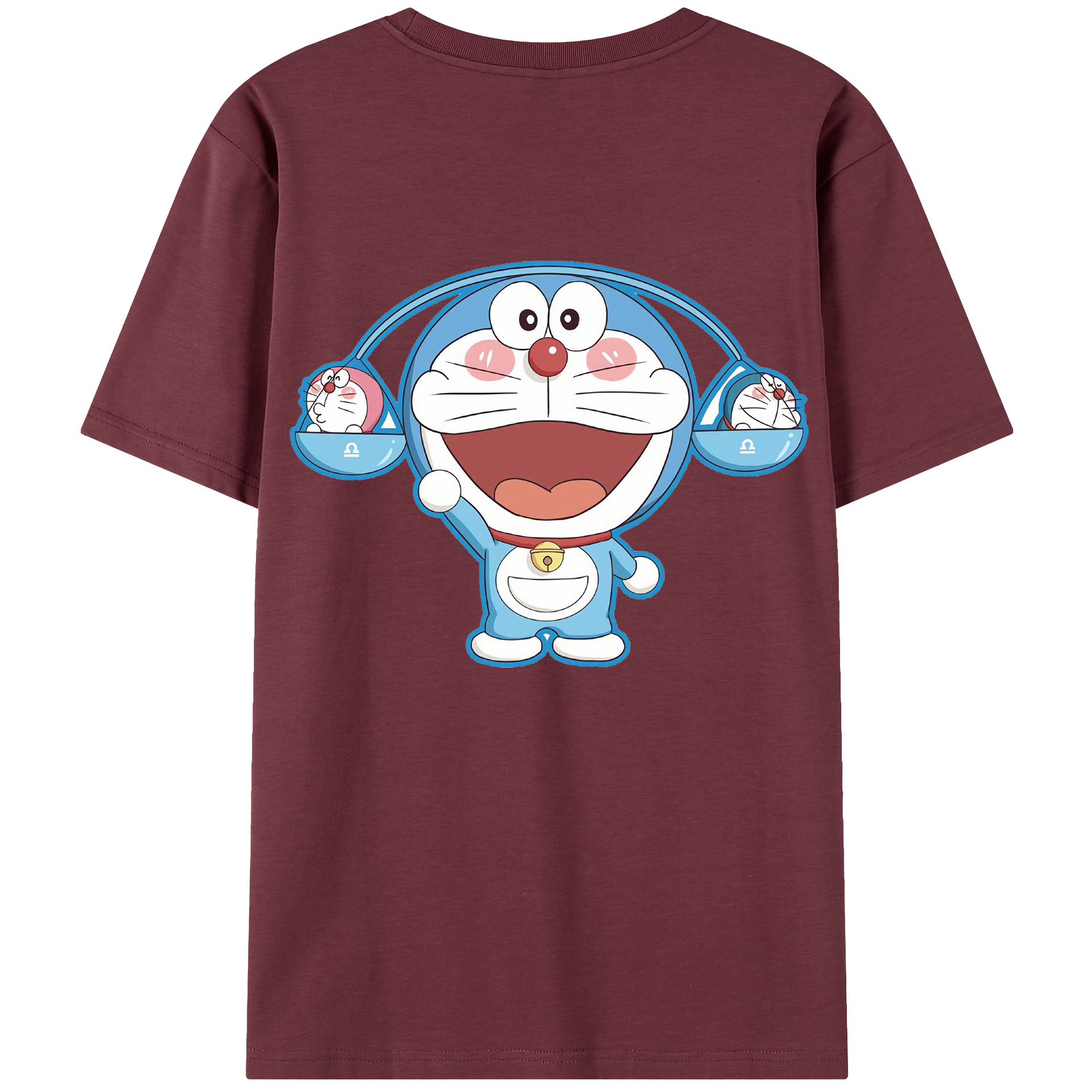 （画像用） ドラえもん Doraemon 綿100％半袖Tシャツ（背面プリント）